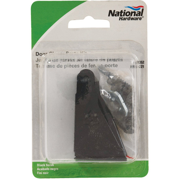 National Hardware Black Jamb Bracket N266-221 203696