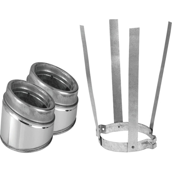 SELKIRK Sure-Temp 30 Degree 6 In. Stainless Steel Insulated Elbow Kit 206211