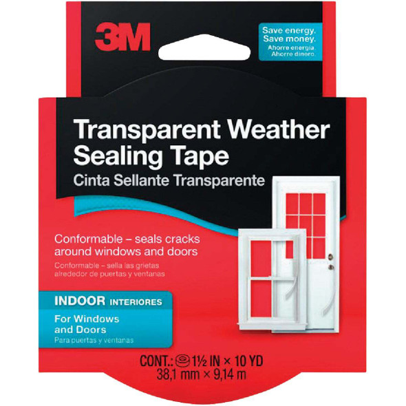 3M 1-1/2 In. x 30 Ft. Clear Weatherseal Tape 2110