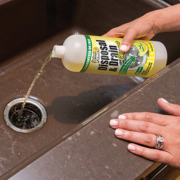 Instant Power 33.8 Oz. Instant Power Lemon Scent Disposer and Liquid Drain Cleaner