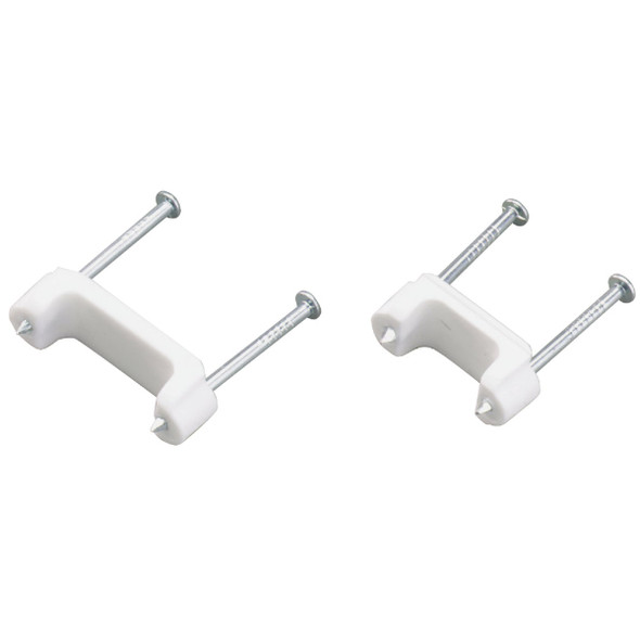 Gardner Bender 3/4 In. x 3/8 In. Poly Cable Staple (100-Count) PS-175ZN Gardner Bender 3/4 In. x 3/8 In. Poly Cable Staple (100-Count) PS-175ZN