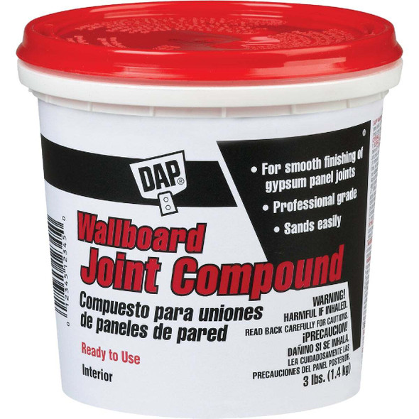 Dap 3 Lb. Pre-Mixed Latex Wallboard Drywall Joint Compound 7079810100