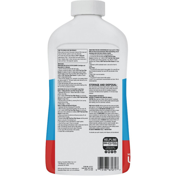 HTH Pool Care 32 Oz. Filter Cleaner 67227 801178