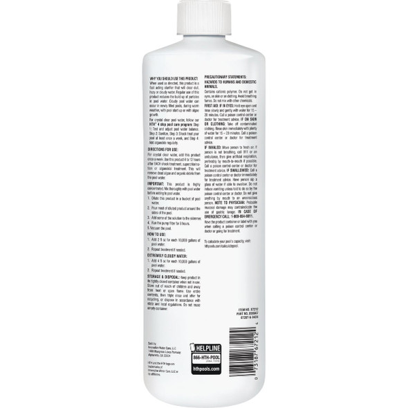 HTH Pool Care 1 Qt.  Liquid Clarifier Advanced