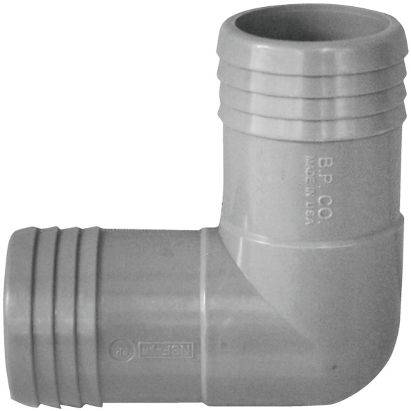 Boshart 1-1/2 In. 90 Deg. Polypropylene Insert Elbow (1/4 Bend) Pack of 5