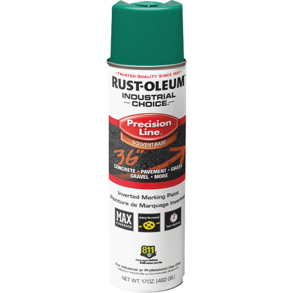 Rust-Oleum Industrial Choice Safety Green 17 Oz. Inverted Marking Spray Paint Rust-Oleum Industrial Choice Safety Green 17 Oz. Inverted Marking Spray Paint
