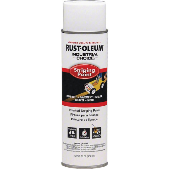 Rust-Oleum Industrial Choice White 17 Oz. Striping Paint  1691838V 780063