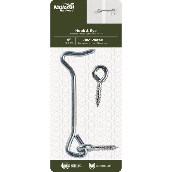 National Hardware 4 In. Steel Hook & Eye Bolt N226-373 257028