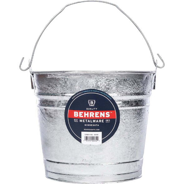 Behrens 8 Qt. Hot-Dipped Steel Pail 1208