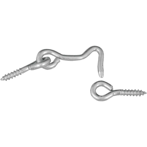 National Hardware 1-1/2 In. Steel Hook & Eye Bolt (2 Ct.) N117-853