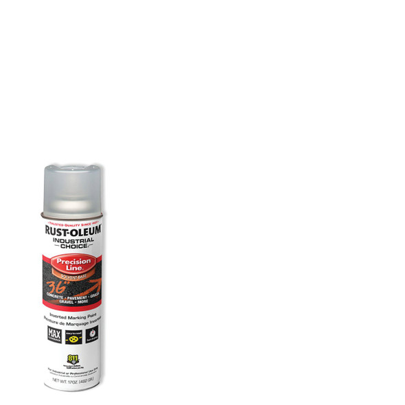 Rust-Oleum Industrial Choice Clear 17 Oz. Inverted Marking Spray Paint 1601838V