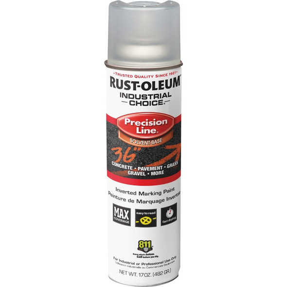 Rust-Oleum Industrial Choice Clear 17 Oz. Inverted Marking Spray Paint 1601838V 782586
