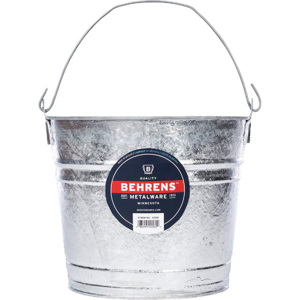 Behrens 10 Qt. Hot-Dipped Steel Pail 1210