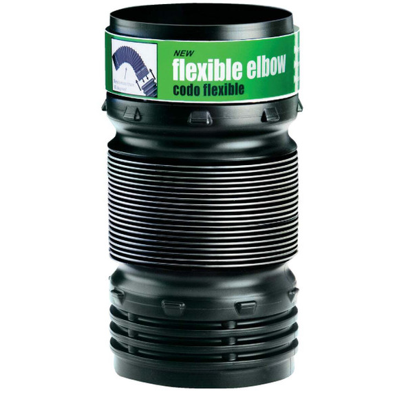 Amerimax Flex-Drain 4 In. Elbow Flex-Drain Flexible Coupler 57010