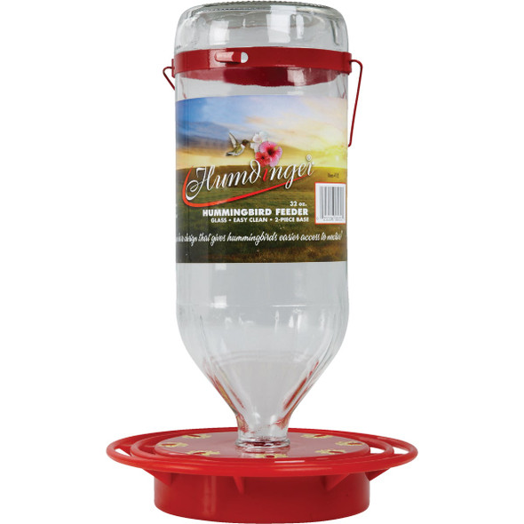 Humdinger 32 Oz. Glass Hummingbird Feeder 105 Pack of 12 760157