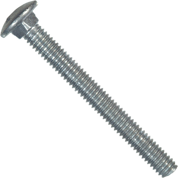 Hillman 1/4 In. x 2-1/2 In. Grade 2 Galvanized Carriage Bolt (100 Ct.) 812515