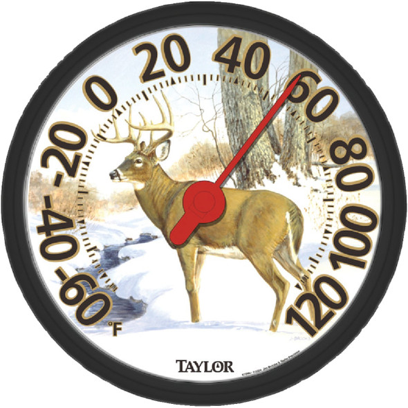 Taylor 13-1/2" Fahrenheit -60 To 120 Outdoor Wall Thermometer 6709E