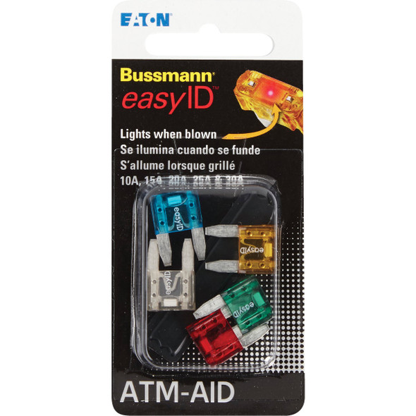 Bussmann ATM Easy ID Blade Fuse Assortment BP-ATM-AID 583728