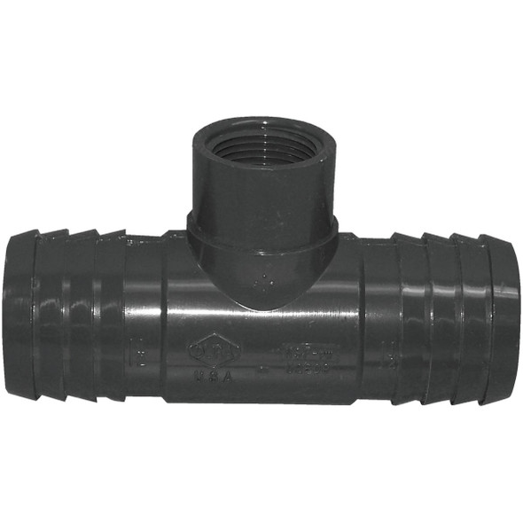 Boshart 1-1/2 In. x 1-1/2 In. x 3/4 In. FIP Combination Polypropylene Insert Tee Boshart 1-1/2 In. x 1-1/2 In. x 3/4 In. FIP Combination Polypropylene Insert Tee