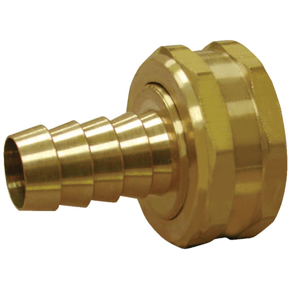 Anderson Metals 3/4 In. Barb x 3/4 In. FHT Brass Hose Swivel 737046-1212