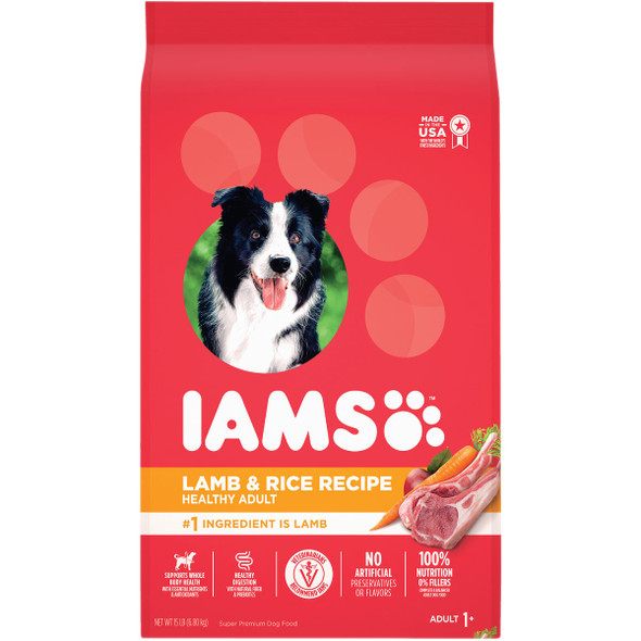 IAMS Proactive Health Lamb Meal & Rice Formula 15 Lb. Adult Dry Dog Food 109086