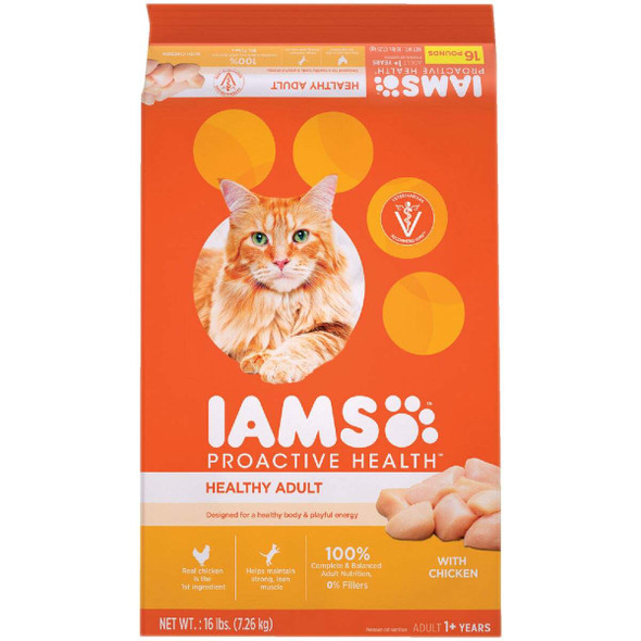Iams Proactive Health 16 Lb. Chicken Flavor Adult Dry Cat Food 111255