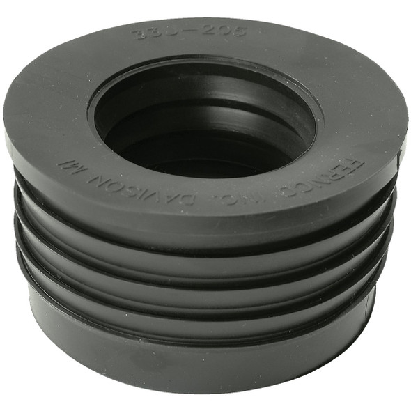 Fernco DWV 3 In. x 2 In. Sewer and Drain PVC Iron Pipe Hub Adapter P33U-205