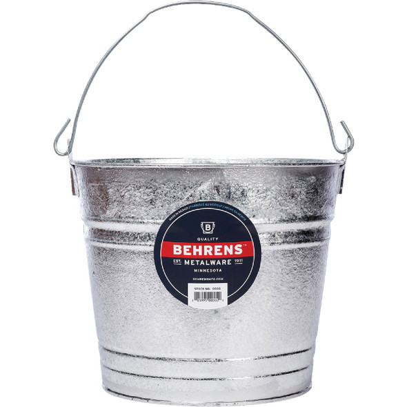 Behrens 12 Qt. Hot-Dipped Steel Pail 1212