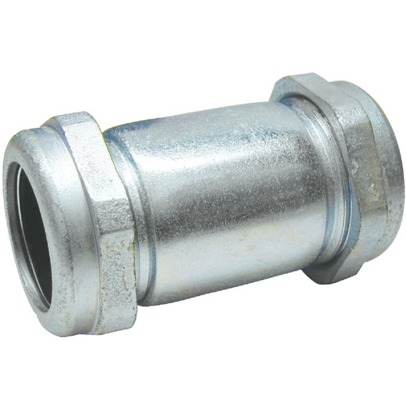 B&K 1/2 In. COMP x 1/2 In. COMP Galvanized Steel Compression Coupling 160-003