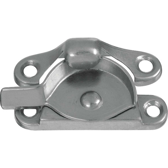 National Hardware Double Hung Satin Nickel Crescent Sash Lock N325-381