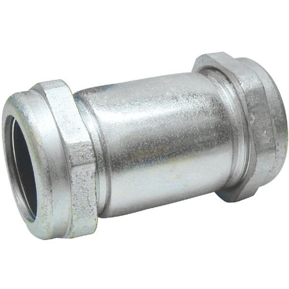 B&K 1 In. COMP x 1 In. COMP Galvanized Steel Compression Coupling 160-005 B&K 1 In. COMP x 1 In. COMP Galvanized Steel Compression Coupling 160-005