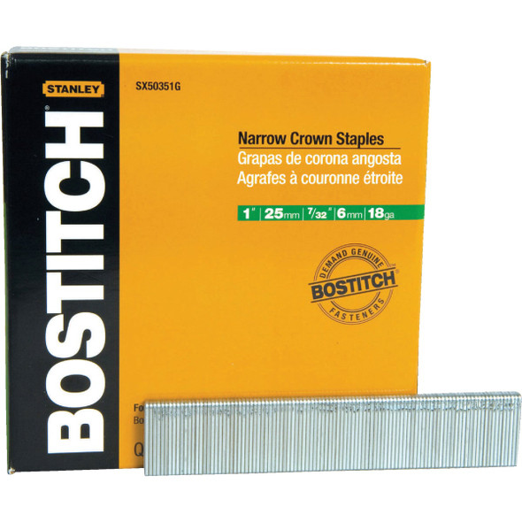 Bostitch 1" Galv Finish Staple SX50351G