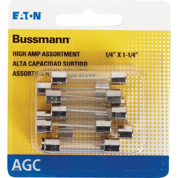 Bussmann AGC & SFE Glass Tube Fuse Assortment (10-Pack) BP-AGC-AH10-RP 570699