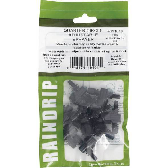 Raindrip Quarter Circle Adjustable Sprayer (10-Pack) A191010B 747516