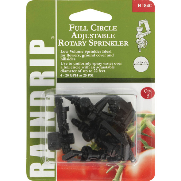 Raindrip Full Circle Adjustable Rotary Sprinkler (5-Pack) R184CT