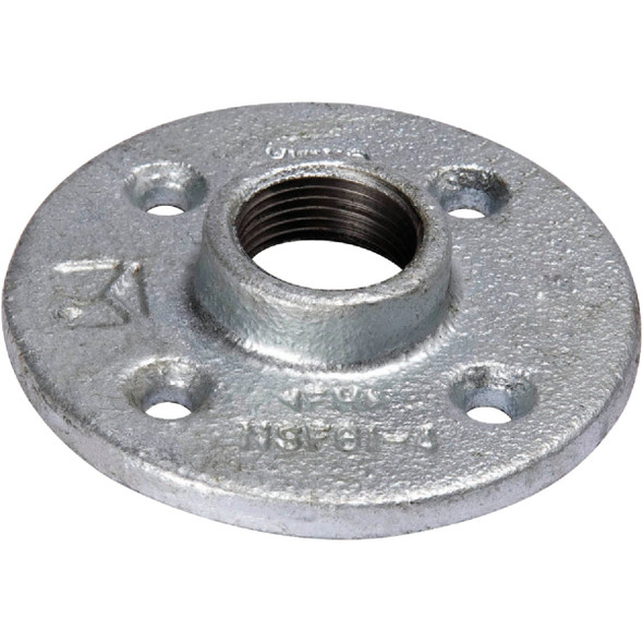 Southland 1-1/2 In. Malleable Iron Galvanized Floor Flange 511-607BG
