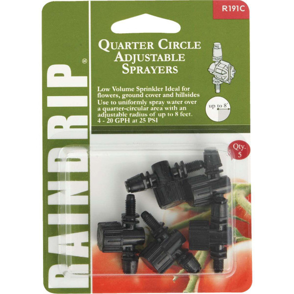 Raindrip Quarter Circle Adjustable Sprayer (5-Pack) R191CT