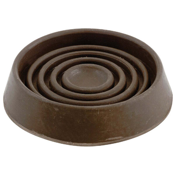 Do it 1-1/2 In. Inner Diameter Round Brown Furniture Leg Cup (4-Pack) 209864