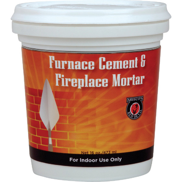 Meeco's Red Devil 1/2 Pt. Gray Furnace Cement & Fireplace Mortar 1352
