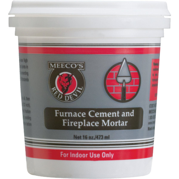 Meeco's Red Devil 1 Pt. Gray Furnace Cement & Fireplace Mortar 1353 Meeco's Red Devil 1 Pt. Gray Furnace Cement & Fireplace Mortar 1353
