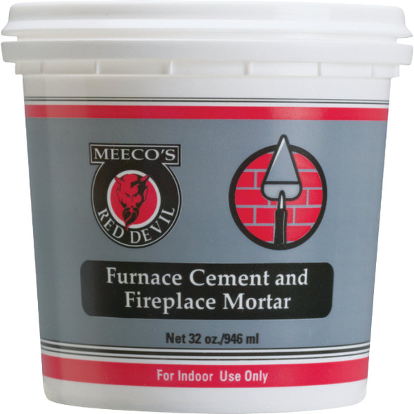 Meeco's Red Devil 1 Qt. Gray Furnace Cement & Fireplace Mortar 1354 Meeco's Red Devil 1 Qt. Gray Furnace Cement & Fireplace Mortar 1354