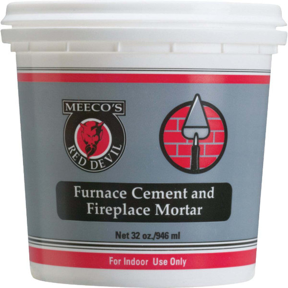 Meeco's Red Devil 1 Qt. Gray Furnace Cement & Fireplace Mortar 1354