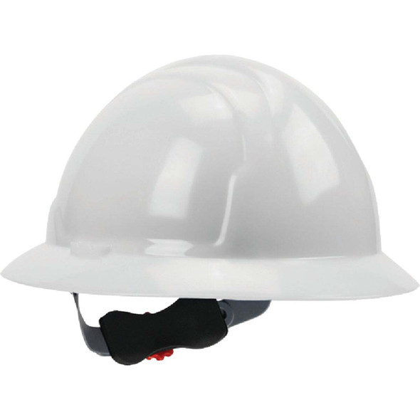 PIP PRO Safety White Full Brim Wheel Ratchet Hard Hat PRO12RW-VPD6