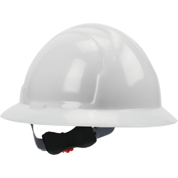 Safety Works White Full Brim Wheel Ratchet Hard Hat SWX00358-01