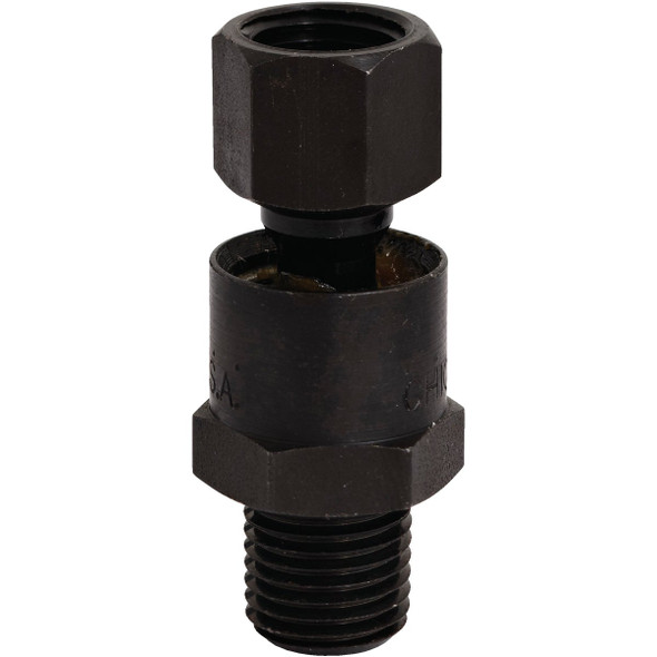 Milton Full Swivel 1/4 In. MPT x 1/4 In. FPT Steel Black Oxide Plug S-659