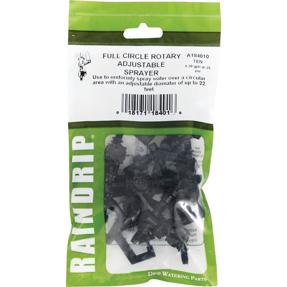 Raindrip Full Circle Adjustable Rotary Sprinkler (10-Pack) A184010B 747482