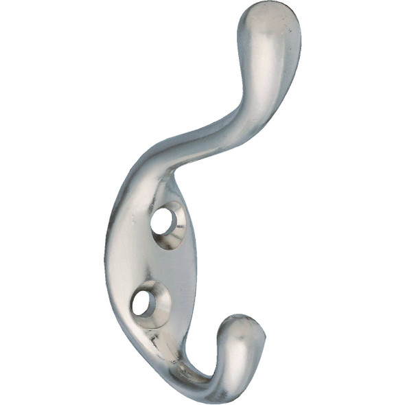 National Hardware Heavy-Duty Satin Nickel Coat & Hat Hook N331-009