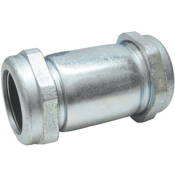 B&K 1-1/2 In. COMP x 1-1/2 In. COMP Galvanized Steel Compression Coupling B&K 1-1/2 In. COMP x 1-1/2 In. COMP Galvanized Steel Compression Coupling