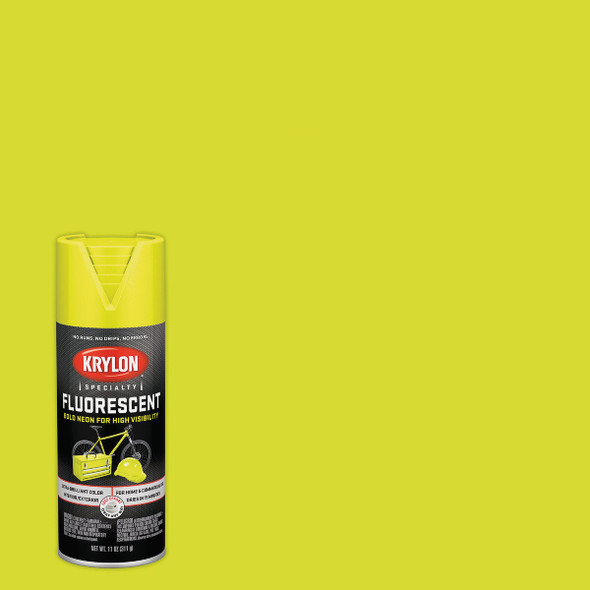 Krylon 11 Oz. Fluorescent Spray Paint, Lemon Yellow K03104888