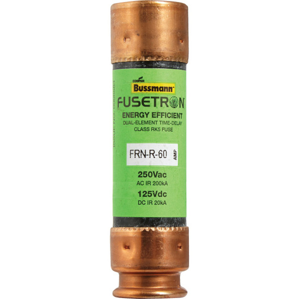 Bussmann 60A FRN-R Cartridge Heavy-Duty Time Delay Cartridge Fuse FRN-R-60